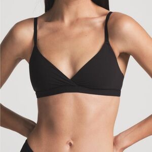 Skims crossover bralette in black